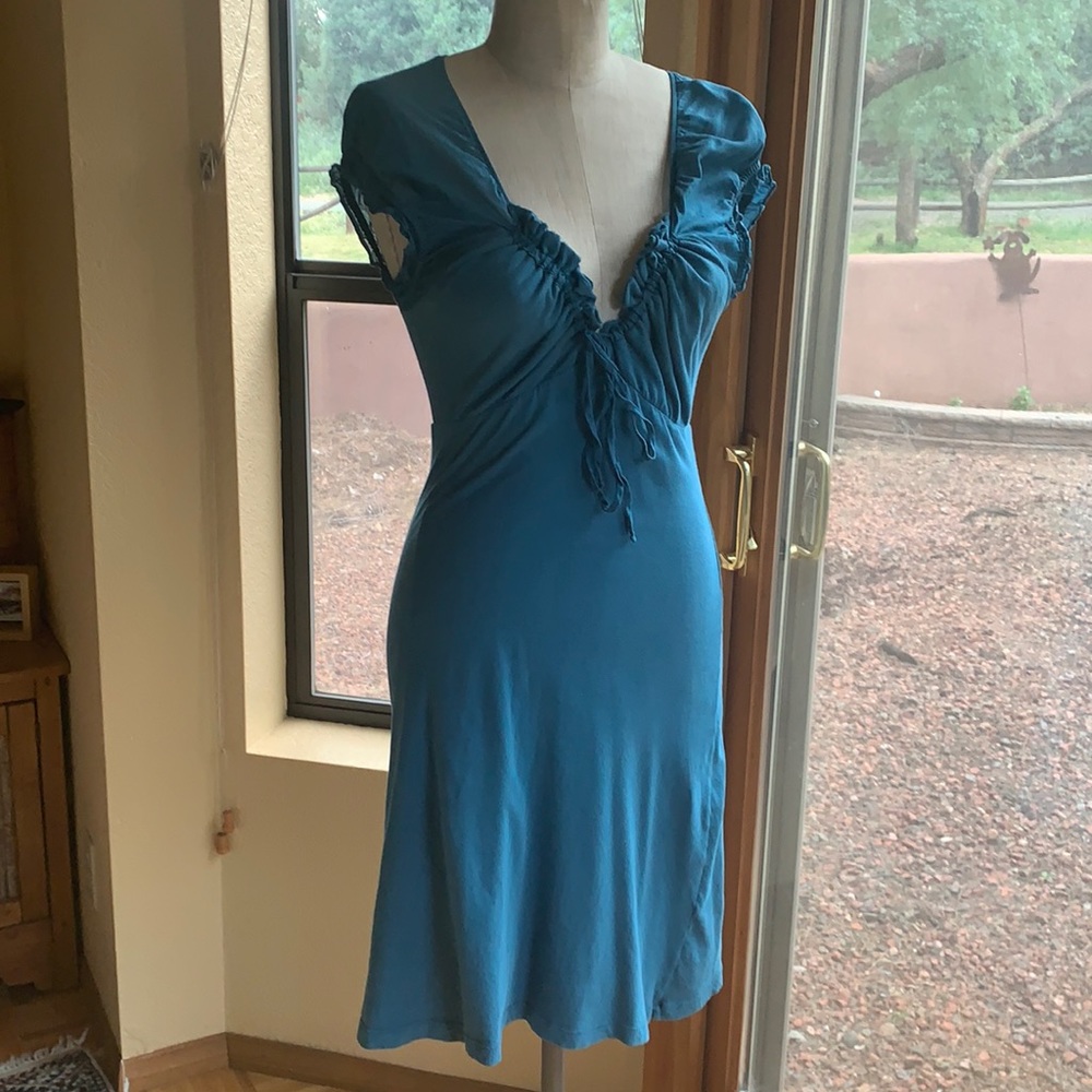 Velvet by Graham & Spencer Teal Cotton Dress